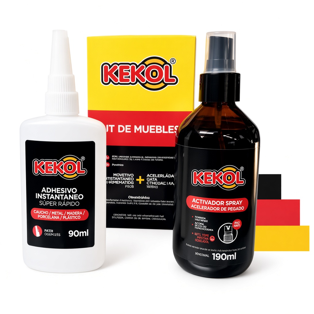Kit Kekol - Adhesivo instantáneo y activador para muebles